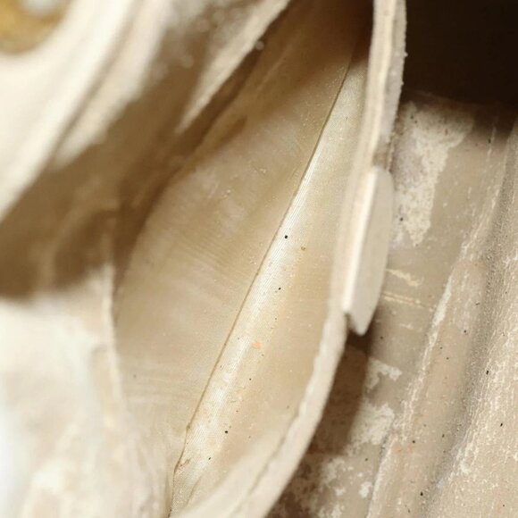 GUCCI Bamboo Shoulder Bag Leather 2way Cream Gold 001 1577 Auth 121835 - Picture 14 of 16